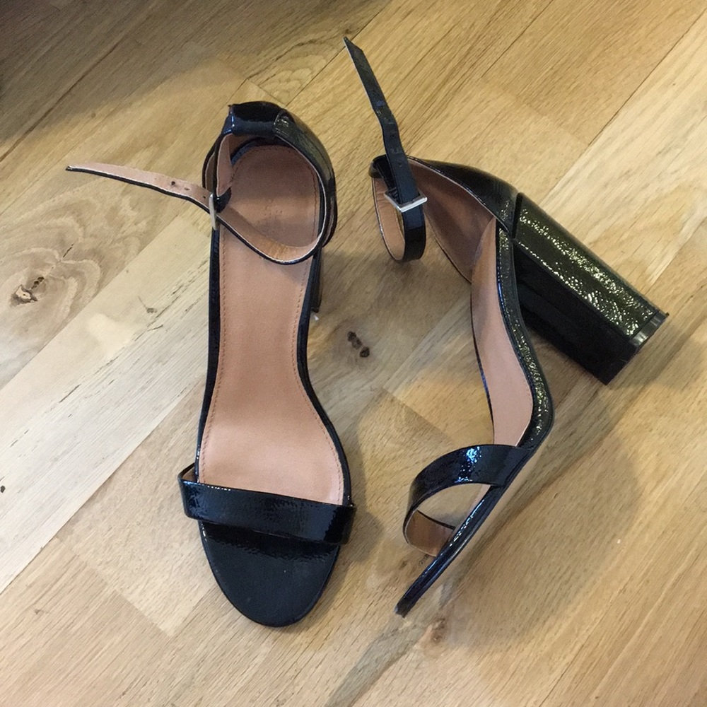 UO open toed ankle strap heels